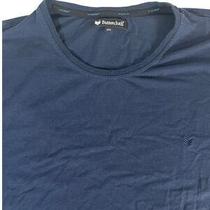 Buttercloth T-Shirt Mens 3XL Navy Blue Icy Cotton Short Sleeve Crew Neck Logo
